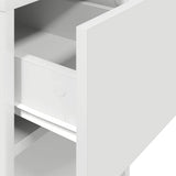 Computer Tower Stand with Drawer White 30x44x74 cm 858731