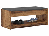 Hall Bench Old Wood 83 x 38 x 45 cm Engineered Wood and Fabric 891582