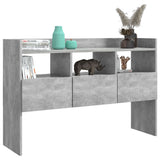 Sideboard Concrete Grey 105x30x70 cm Engineered Wood 808381
