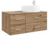 Bathroom Furniture Set 2 pcs Artisan Oak Engineered Wood 3404007