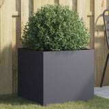 Planter Anthracite 49x47x46 cm Steel 841563