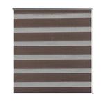 ZNTS Zebra Blind 140 x 175 cm Coffee 240225