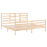 Bed Frame without Mattress Solid Wood 200x200 cm 3105880