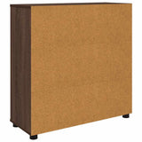Storage Cabinet Brown Oak 80 x 31 x 81 cm Engineered Wood 888854