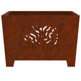 Fire Pit Brown 60 x 60 x 40 cm Weathering steel 858915