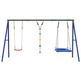 Outdoor Swing Set with Swing, Disc Swing, Nest Swing 3283634