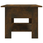 Coffee Table Smoked Oak 102x55x42 cm Engineered Wood 813074