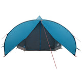 Teepee Tent 7-Person with Roof Blue and Grey 600 x 600 x 347 cm 42004015