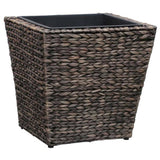 Raised Beds 3 pcs Water Hyacinth Brown 45572