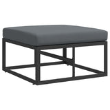 Garden Sofa Set with Cushion 5 pcs Black Aluminium 3378861
