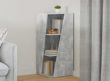 Side Shelf Concrete Grey 33 x 32 x 100.5 cm Engineered Wood 892420