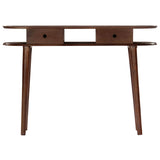 ZNTS Console Table 110x35x76 cm Solid Acacia Wood 282872