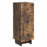 Drawer Cabinet Smoked Oak 33 x 34.5 x 90 cm Engineered Wood 893930