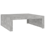 ZNTS Coffee Table Concrete Grey 100x100x35 cm Engineered Wood 808571