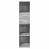 Highboard Grey Sonoma 30x42.5x124 cm Engineered Wood 846157