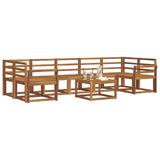 Outdoor Sofa Set 8 pcs Natural Solid Acacia Wood 3366147