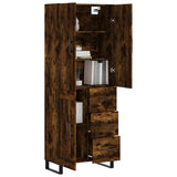 Highboard Smoked Oak 69.5x34x180 cm Engineered Wood 3196040