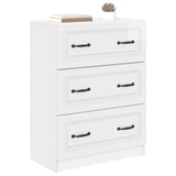 Drawer Cabinet High Gloss White 66 x 34.5 x 87 cm 895759