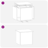 Outdoor Storage Box Olive Green 55 x 50.5 x 50 cm Steel 874577