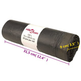 Bin Bags with Drawstrings 250 pcs Black 120 L 155344