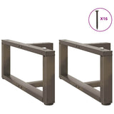 Coffee Table Legs T-Shaped 2 pcs Black 60x25x cm Steel 4013015