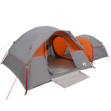 Camping Tent 5-Person Grey and Orange Waterproof 4009589