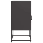 ZNTS Bedside Cabinet Black 36x39x78 cm Cold-rolled Steel 853410