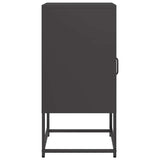 ZNTS Bedside Cabinet Black 36x39x78 cm Cold-rolled Steel 853410