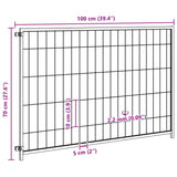 Animal Cage without Door Black 300 x 100 x 70 cm Steel 150791
