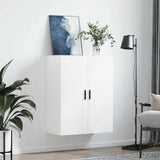 Wall Mounted Cabinet White 69.5x34x90 cm 828436