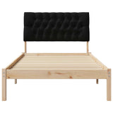 Bed Frame with Upholstered Headboard Brown 100 x 200 cm 878841
