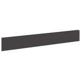 Lawn Edging 20 pcs 100 x 15 cm Steel Black 8008813