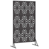 Privacy Screen Black 100 x 50 x 180 cm Steel 868584