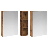 Bathroom Cabinet Set 3 pcs 120 x 14.5 x 70 cm Engineered wood 3403750