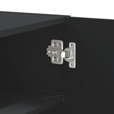 Wall Cabinet Black 75x35x60 cm Engineered Wood 848424