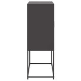 Highboard Black 68.5x38.5x107 cm Steel 846506