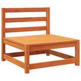 Garden Sofa 2-Seater Wax Brown Solid Wood Pine 837946