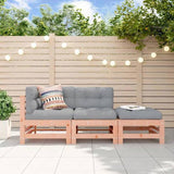 3 Piece Garden Lounge Set Solid Wood Douglas 825651
