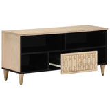 TV Cabinet 100x33x46 cm Solid Wood Mango 358264