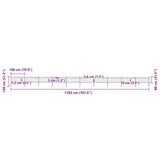 Garden Fence Steel Tough Modern 277656