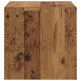 Wall Cabinet 2 pcs Old Wood 37 x 37 x 37 cm Engineered Wood 875073