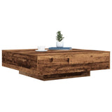 Coffee Table Old Wood 100 x 100 x 31 cm Engineered Wood 863006