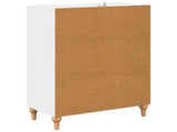 Drawer Cabinet White 66 x 34.5 x 90 cm Engineered Wood 894145
