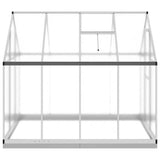 Greenhouse with Base Frame Silver 224x169x202 cm Aluminium 3266323