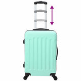 Suitcase with Lock 3 pcs Mint green 50 x 31 x 78 cm ABS Plastic 42006253