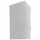 Rabbit Feeder Silver 64.5 x 25.5 x 45.5 cm Galvanised Steel 874596