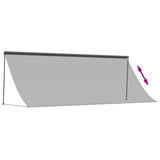Retractable Awning Anthracite 400x150 cm Fabric and Steel 368756