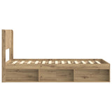 Bed Frame with Storage and Headboard Artisan Oak 90 x 190 cm 3414266