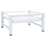 Washing Machine Pedestal with Pull-out Shelf White 4009873