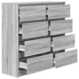 Sideboard Grey Sonoma 100x35x99 cm Engineered Wood 3328494